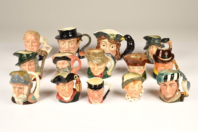 Lot 182 - A collection of ten Royal Doulton Small Toby Jugs