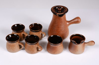 Lot 189 - A modern Lowerdown studio Pottery stoneware Coffee set