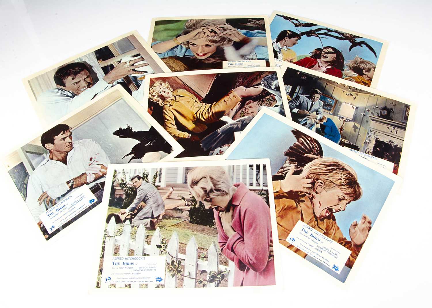 Lot 512 - The Birds Lobby Cards / Front of House Stills