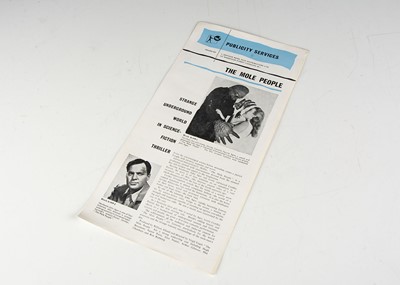 Lot 560 - The Mole People Pressbook / Campaign Book