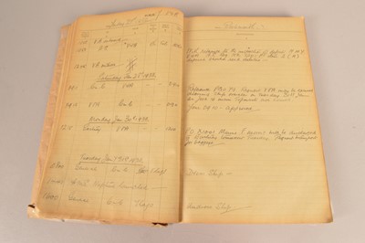 Lot 77 - A Signal Log Book for His Majesty's Yacht Victoria & Albert 1932-1934