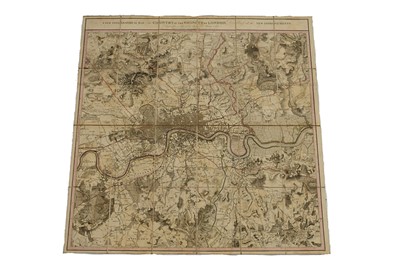 Lot 92 - A New Topographical Map of the Country in the Vicinity of London