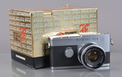 Lot 183 - An Olympus Pen F Half Frame Camera