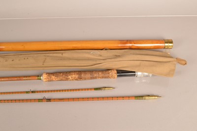 Lot 170 - A Hardy Palakona 'The Brown Houghton' 3 piece rod