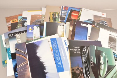 Lot 220 - A collection of French Car Manufacturing Brochures and Magazines