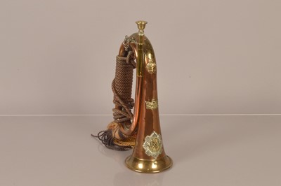 Lot 425 - A WWI Royal Scots Bugle by RS