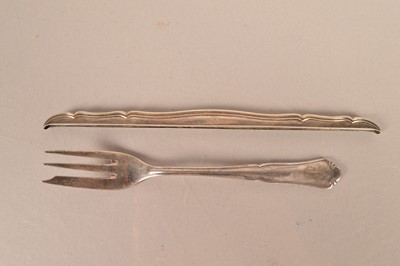 Lot 447 - Two white metal items having Eva Braun's Initial