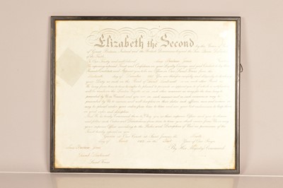 Lot 449 - Queen Elizabeth II Military Commission