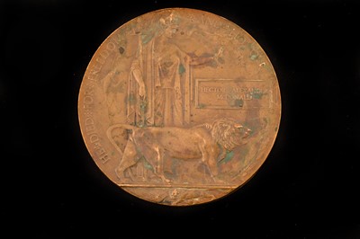 Lot 663 - A WWI War Memorial Plaque
