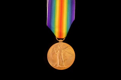 Lot 696 - A WWI Royal Army Chaplians Department Victory medal