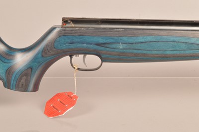 Lot 937 - A Weihrauch HW97K .177 Blue Laminate Under Lever Rifle