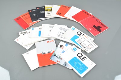 Lot 34 - A Group of Leica Camera Manuals