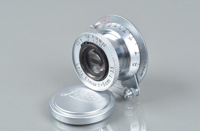 Lot 71 - A Leitz Elmar 5cm f/3.5 Red Scale L39 Mount Lens