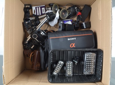 Lot 119 - Three Manfrotto LED Light Panels  and Camera Related Accessories