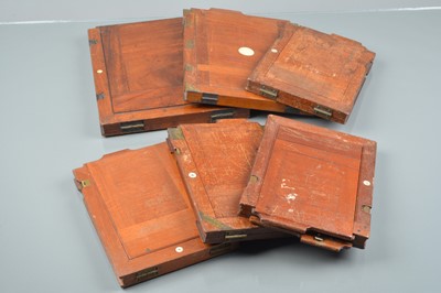 Lot 243 - Six Mahogany & Brass DDS