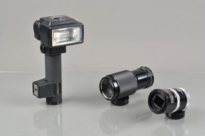 Lot 353 - Canon FD Lens and Accessories