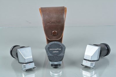 Lot 366 - Three Minolta Angle Finders