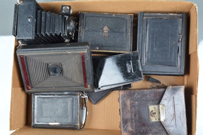 Lot 382 - Seven Folding Plate Cameras
