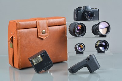 Lot 421 - A Pentax Auto 110 Camera Outfit