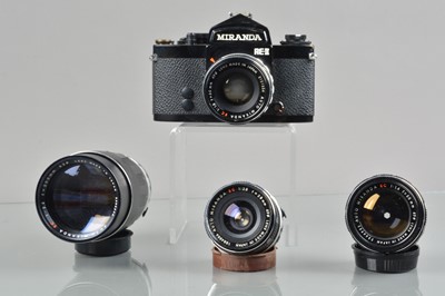 Lot 455 - A Miranda RE-II SLR Camera Outfit