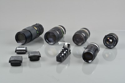Lot 459 - A Group of for Miranda Lenses and Accessories
