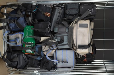 Lot 528 - A Cage of Video 8 Camcorders