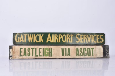 Lot 526 - Two BR (SR) Wooden Train Station Destination Boards