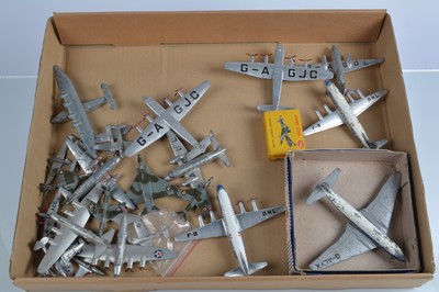 Lot 155 - Postwar Unboxed/Playworn Dinky Aircraft (20+)
