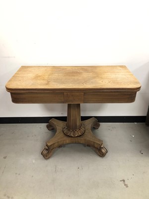 Lot 15 - A Victorian sun bleached mahogany tea table