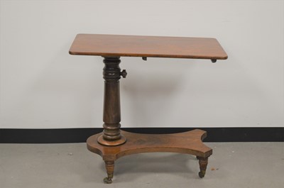 Lot 17 - A 19th century mahogany invalid table