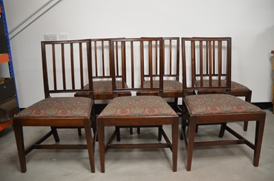 Lot 21 - A set of Six 19th century mahogany dinning chairs
