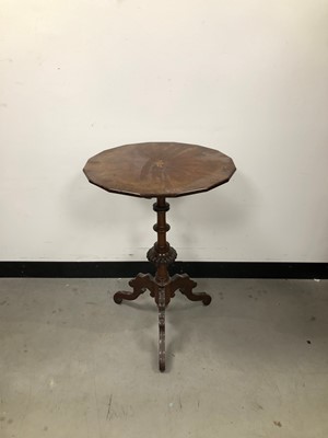 Lot 31 - A late Victorian mahogany veneered trip table