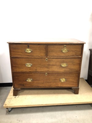 Lot 34 - A damaged Edwardian mahogany chest of drawers