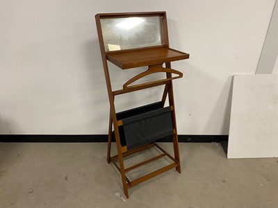 Lot 59 - A c1970s Danish teak folding dressing stand