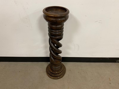 Lot 60 - A modern carved hardwood stand