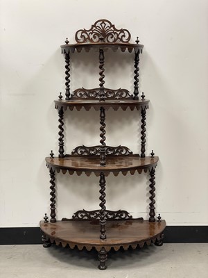 Lot 79 - A Victorian mahogany whatnot