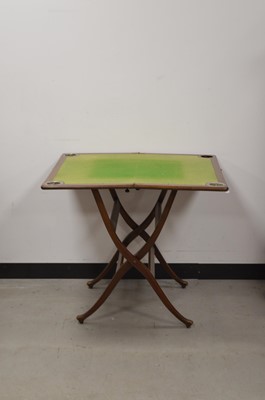 Lot 84 - A hardwood coaching games table