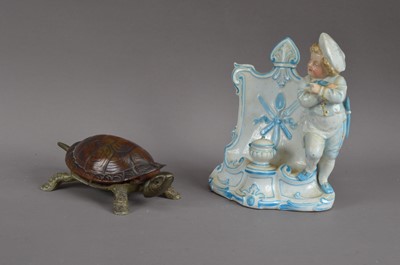 Lot 106 - A Ritz porcelain menu holder
