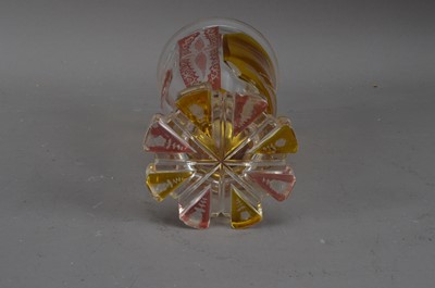 Lot 194 - A Bohemian glass goblet