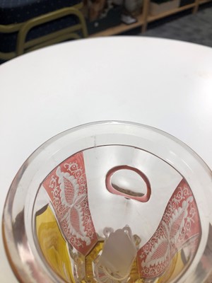 Lot 194 - A Bohemian glass goblet