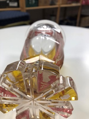 Lot 194 - A Bohemian glass goblet