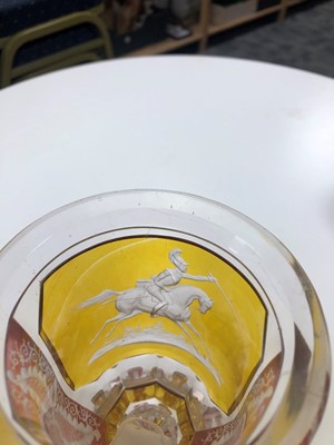 Lot 194 - A Bohemian glass goblet