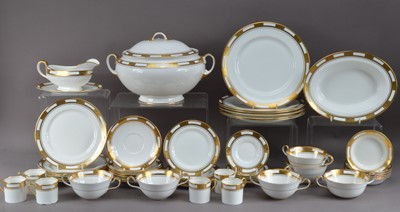 Lot 203 - An Aynsley bone china Empress pattern dinner service for six