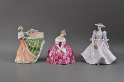 Lot 208 - Two Royal Doulton bone china lady figures