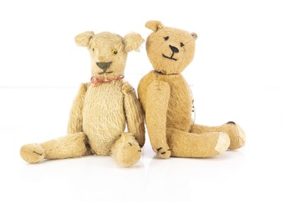 Lot 84 - Two early teddy bears circa 1910-20's