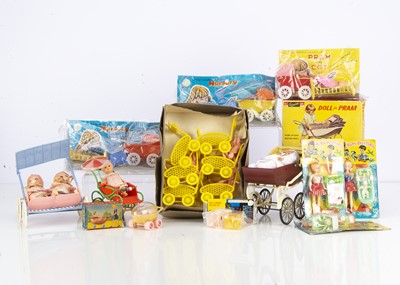 Lot 141 - Plastic toy perambulators