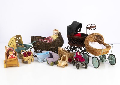 Lot 142 - Doll’s perambulators