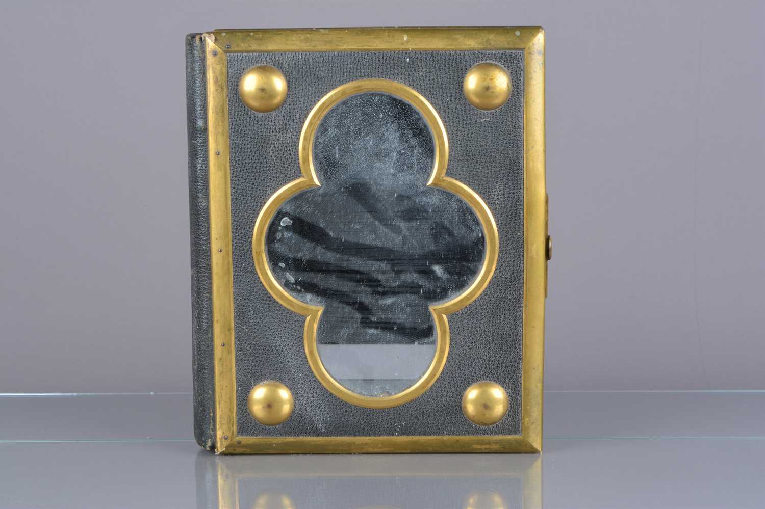 Lot 44 - A fine mid-19th Century Jenner & Knewstub brass-bound photograph album with hide-covered boards