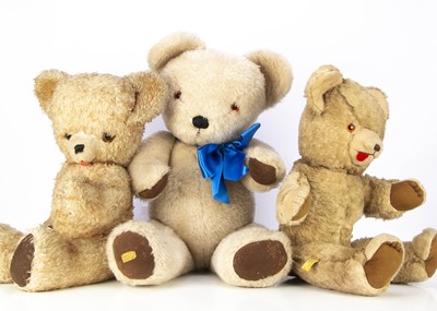 Lot 245 - Three large 1960's British teddy bears