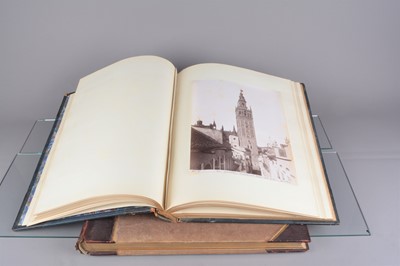 Lot 45 - A late 19th Century half-calf gilt European Travel Albums